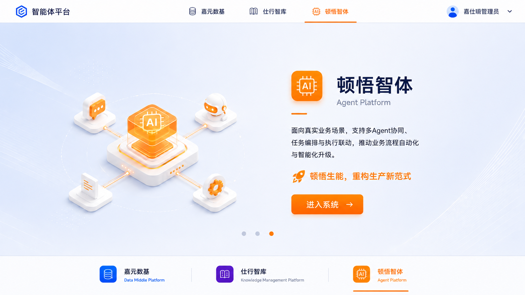 顿悟智体系统界面